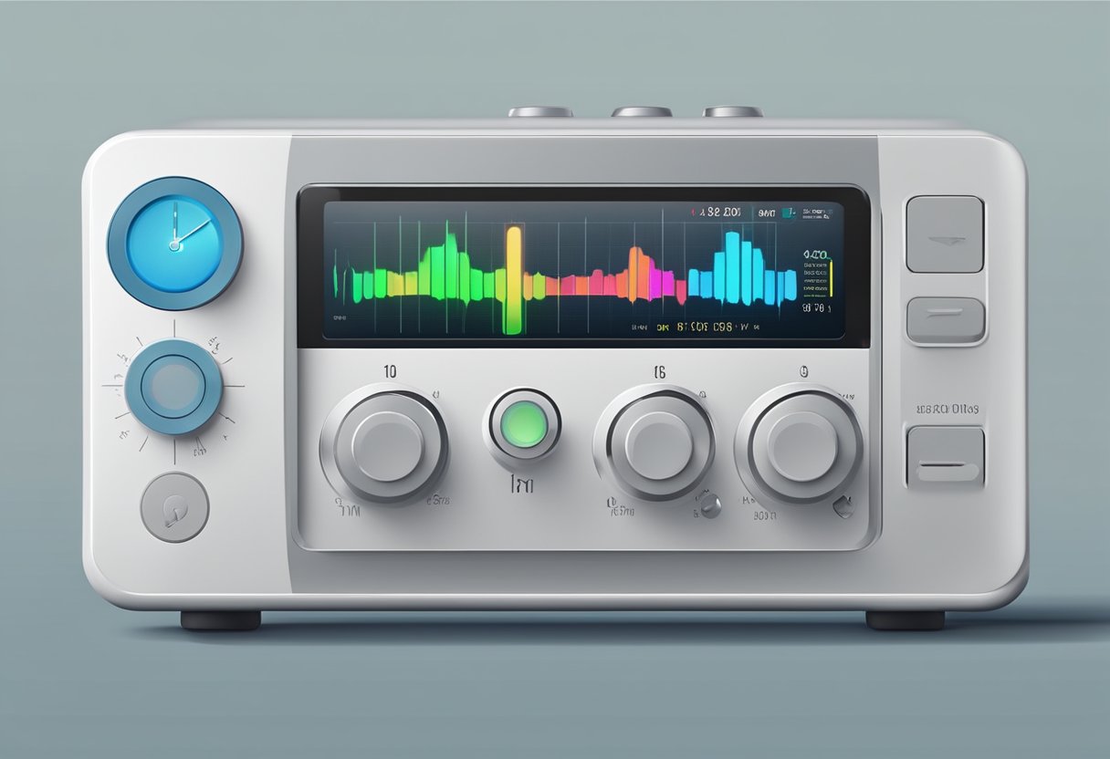 A heart rate monitor displays a stable resting heart rate in beats per minute