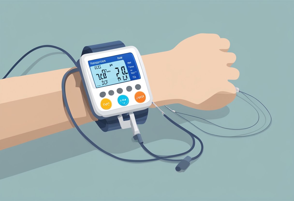 Hydralazine increases heart rate. Consider a heart monitor displaying an elevated pulse