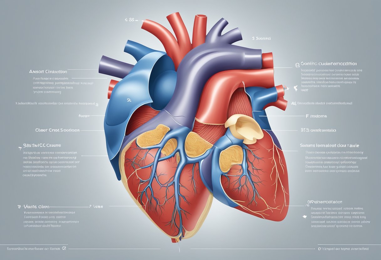 A heart with a clear S2 sound, showing ventricular contraction and aortic and pulmonic valve closure