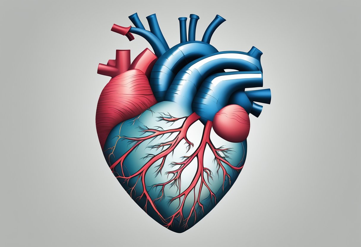 A heart-shaped object pulsates heavily, symbolizing palpitations