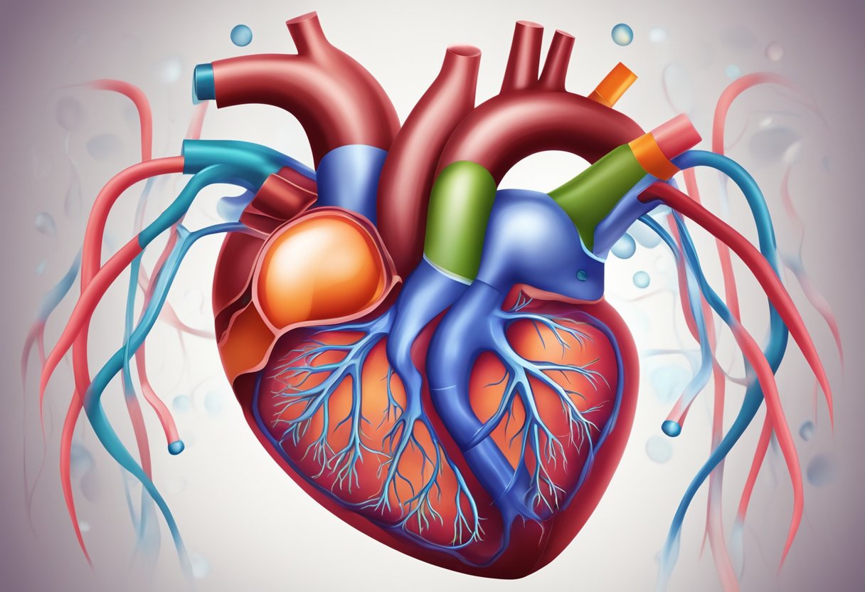 A heart pumps oxygenated blood through its chambers, supplying the body with vital nutrients and energy