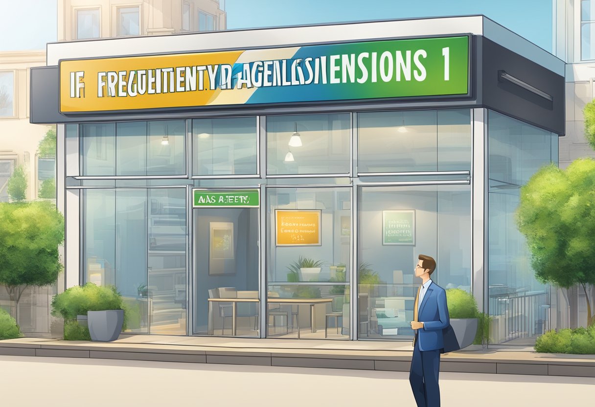 A signboard with "Frequently Asked Questions 1ap legal money lender" displayed prominently