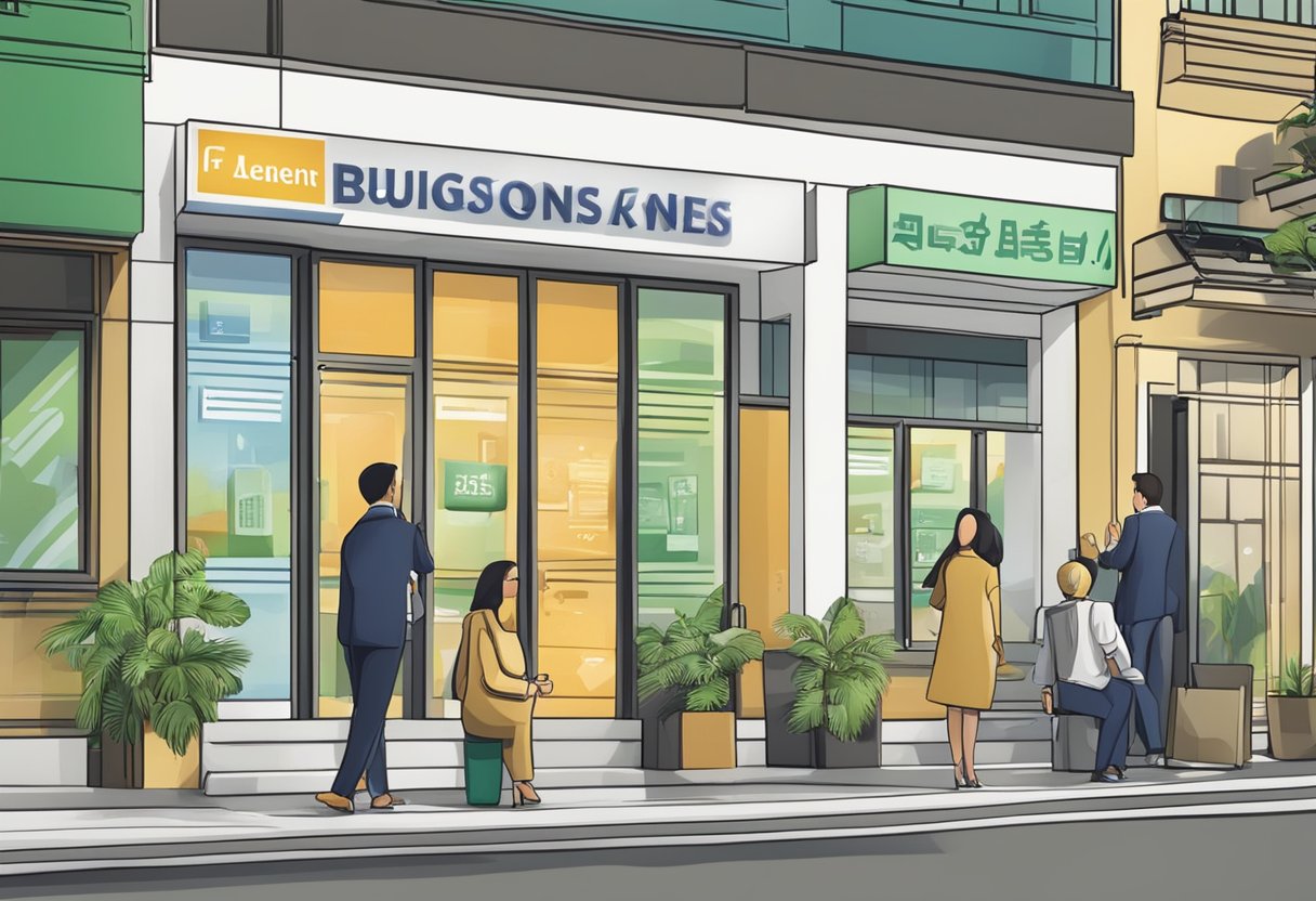 A sign with "Frequently Asked Questions" at licensed money lender bugis