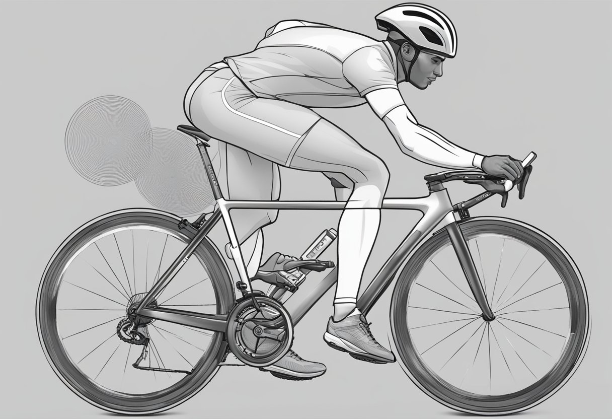 Athlete performing light exercise, such as walking or cycling, to maintain active recovery heart rate