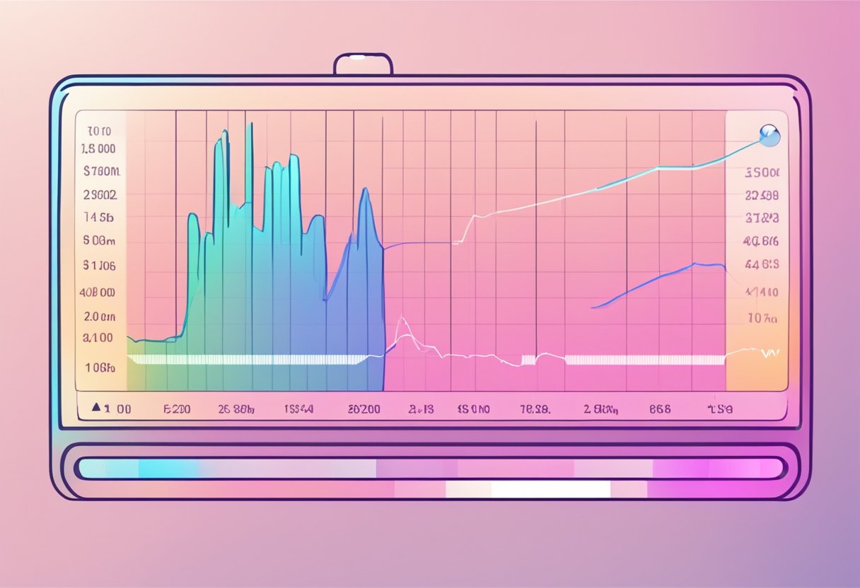 A heart rate monitor displaying active recovery heart rate