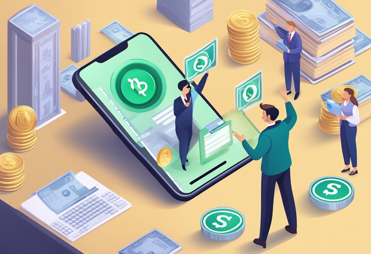 A person reporting a money lender via WhatsApp to legitimate financial services