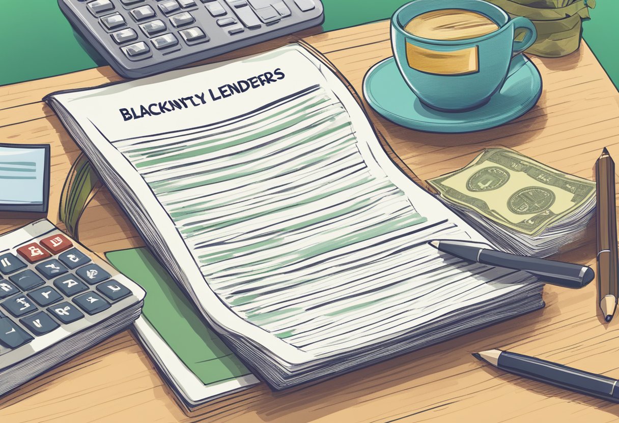 A list of blacklisted licensed money lenders with "Frequently Asked Questions" displayed prominently
