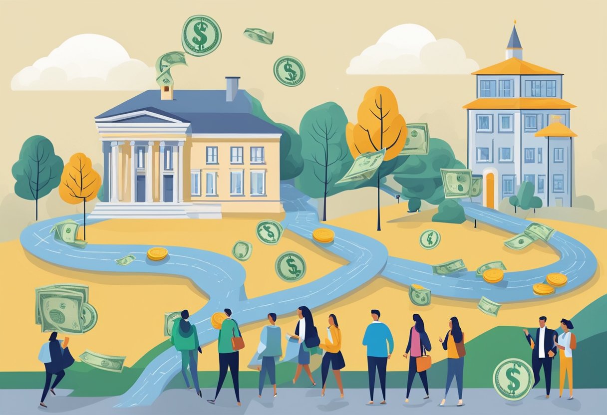Money flows from lender to university, impacting students' finances