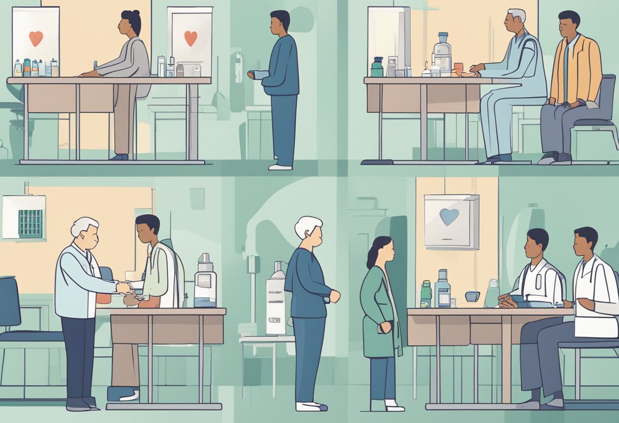 A person with left-sided heart failure may experience shortness of breath, fatigue, and coughing, while right-sided heart failure may cause swelling in the legs and abdomen. Treatment includes medication, lifestyle changes, and monitoring fluid intake
