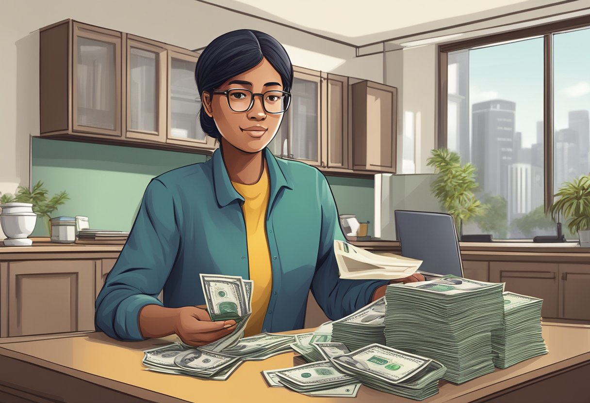 A foreign domestic worker borrowing money from licensed money lenders