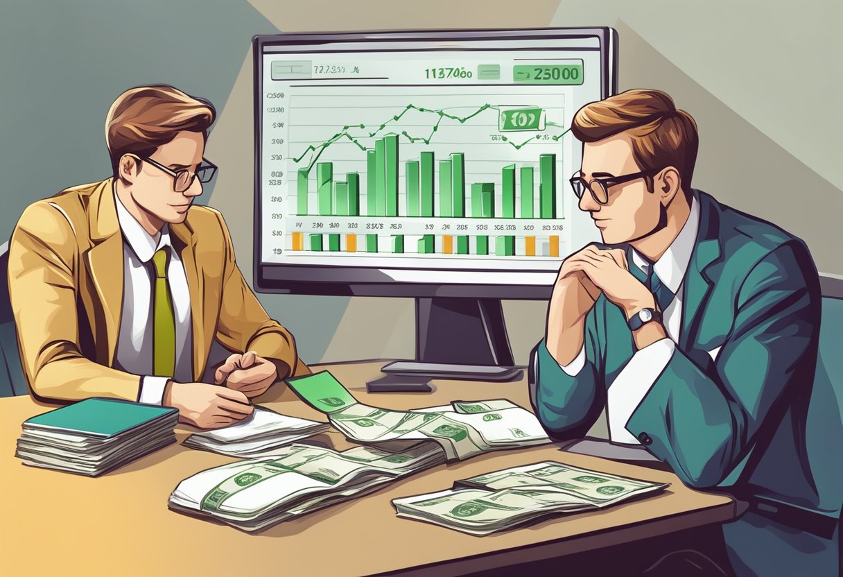 Money lenders calculate high interest rates