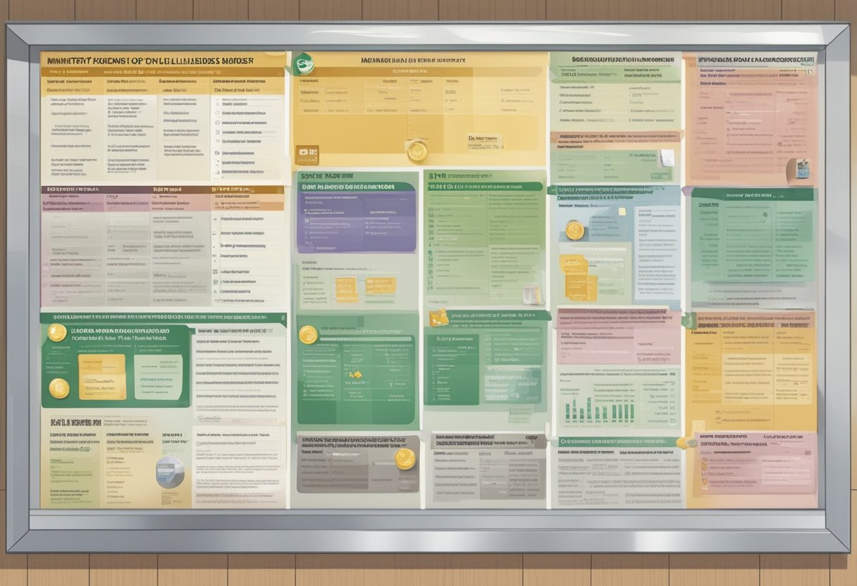 The Ministry of Law's list of licensed money lenders is displayed on a bulletin board in a government office