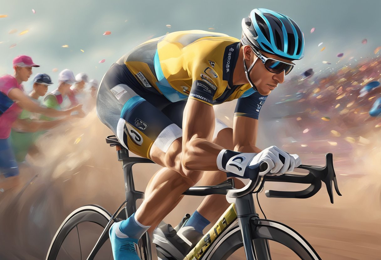 Racing pulse, flushed cheeks, and beads of sweat form as high heart rate causes intense physical reaction