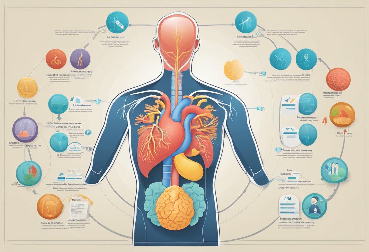 A person's medical chart showing increased risk factors for a second heart attack