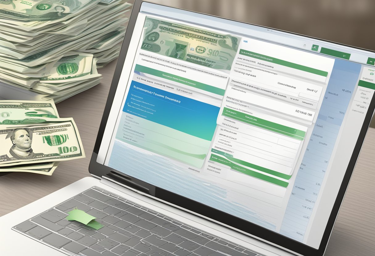 A directory of licensed money lenders, with a list of frequently asked questions, displayed on a computer screen