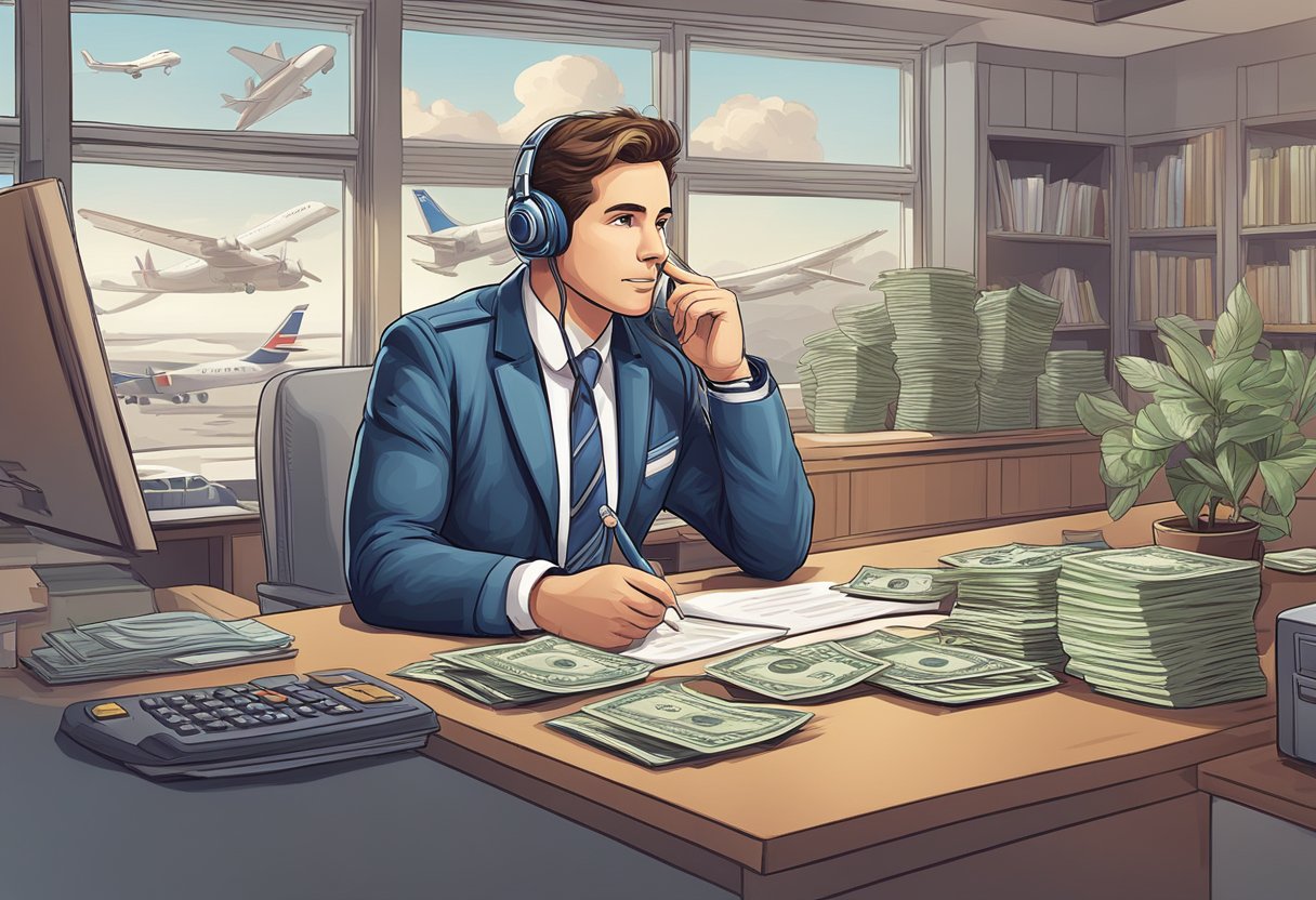 A pilot money lender answering frequently asked questions