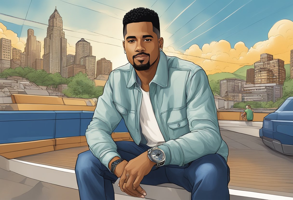 Merlin Santana's early life and career, depicting pivotal moments and achievements