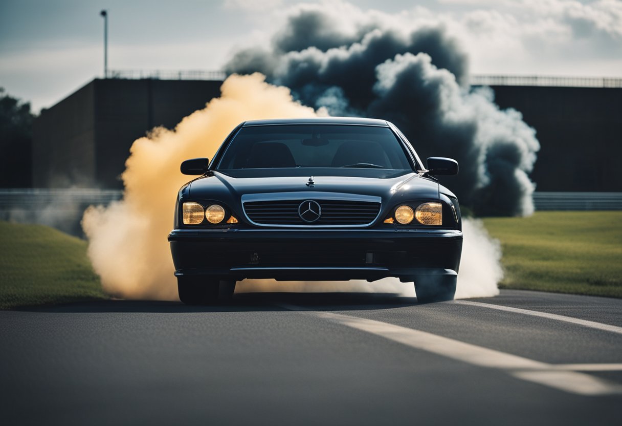 A car emitting dark smoke while the engine runs rough and there is a noticeable decrease in fuel efficiency