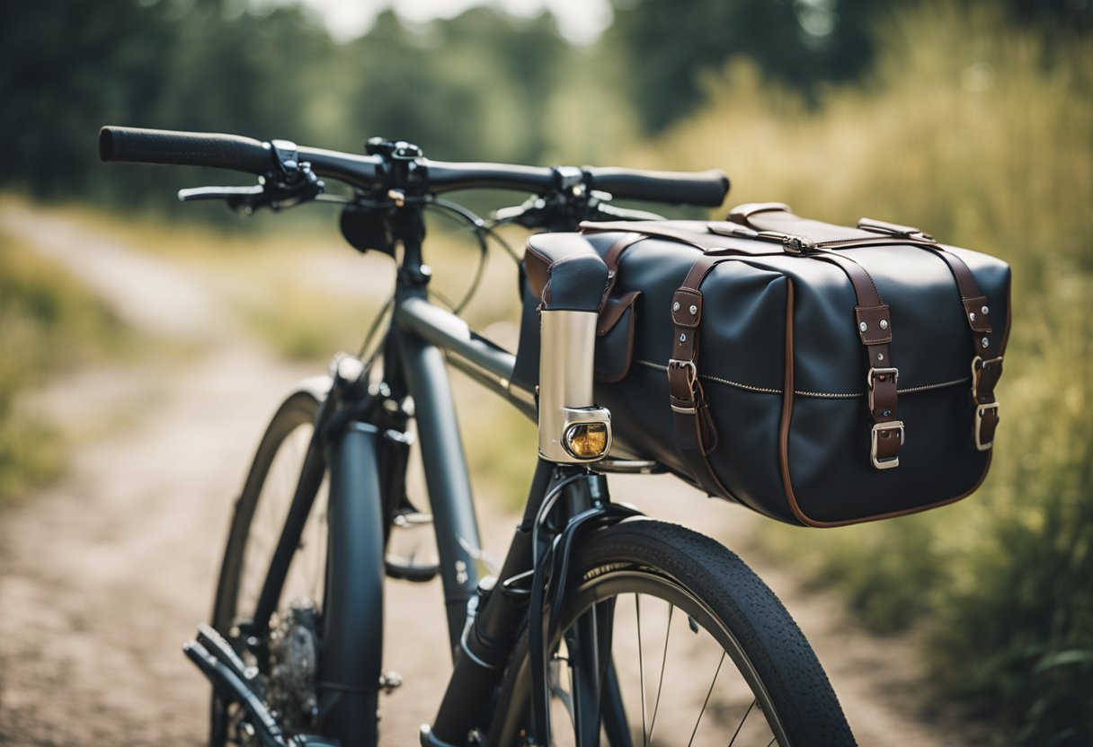 Touring bike with secure saddlebag mounts, ready for adventure