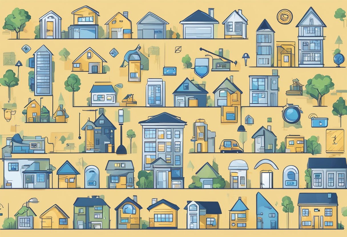 Real estate tools integrate seamlessly, illustrated by a web of interconnected software icons