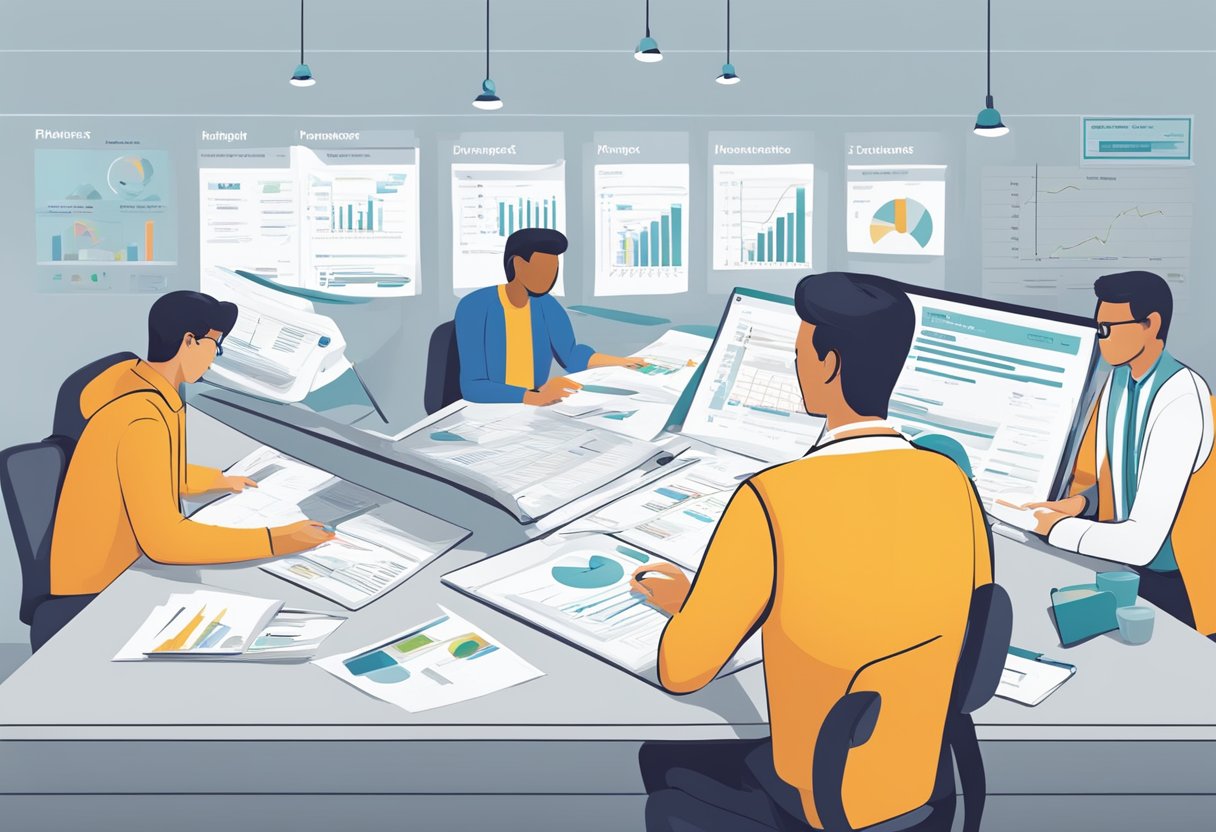 A project manager oversees phases like initiation, planning, execution, monitoring, and closure. Each phase involves specific tasks and deliverables