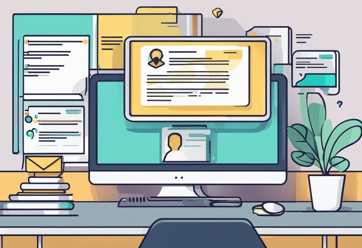 A computer screen displaying "Frequently Asked Questions: best online learning platform for cyber security" with a list of questions and answers