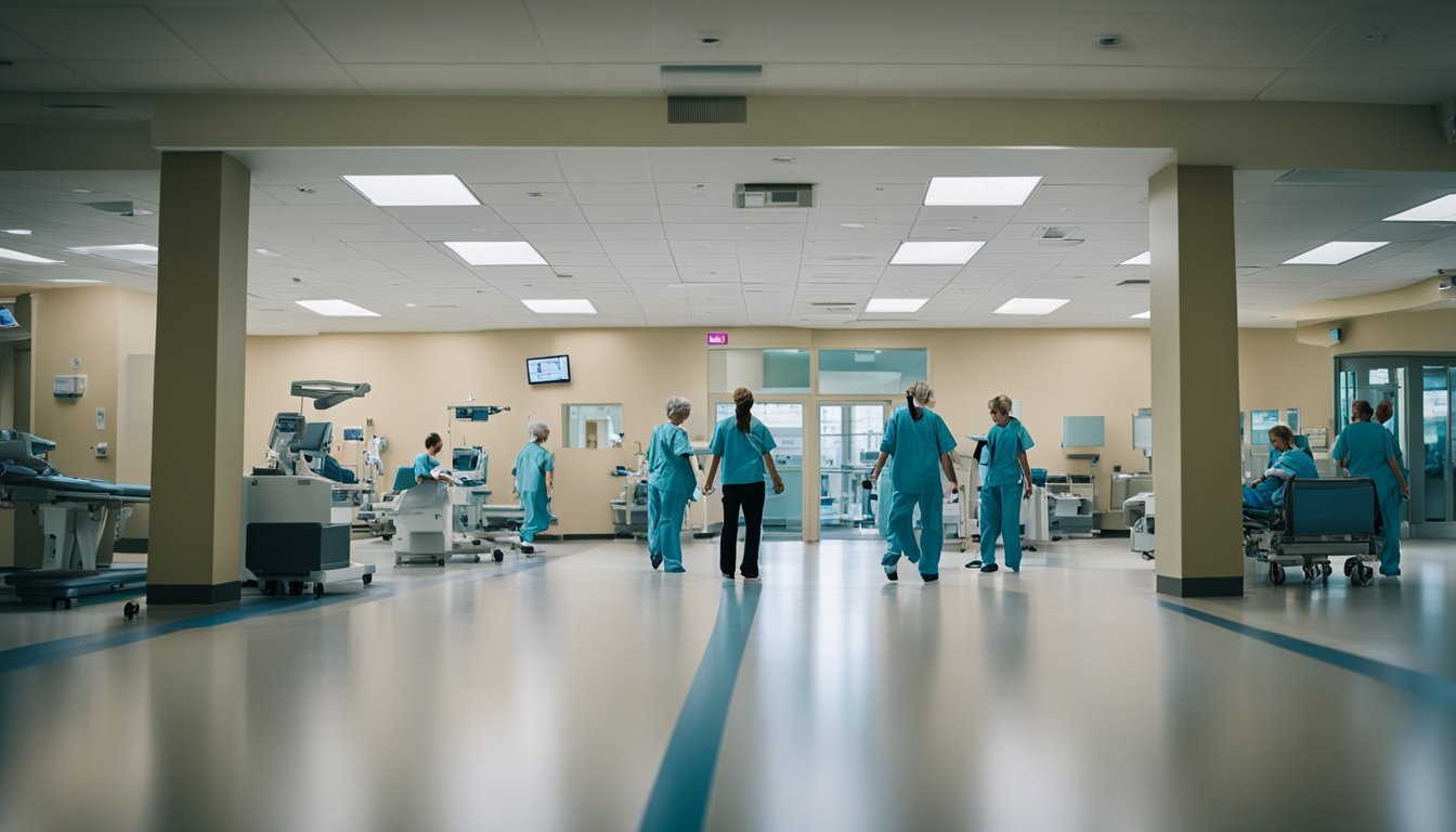 The bustling rehab floor at Evergreen Hospital in Kirkland, WA, is filled with patients working hard to regain their strength and abilities after trauma