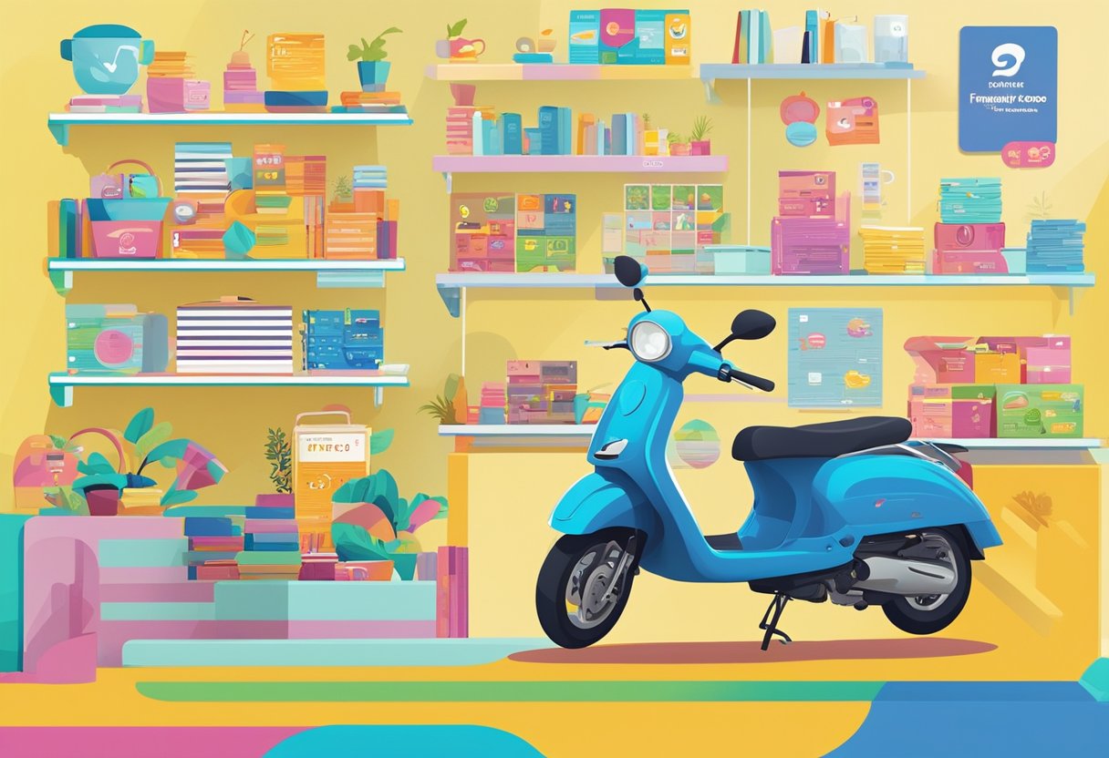 A colorful and vibrant display of the "Frequently Asked Questions" section of the Scoot Singapore website, with clear and easy-to-read text and eye-catching graphics