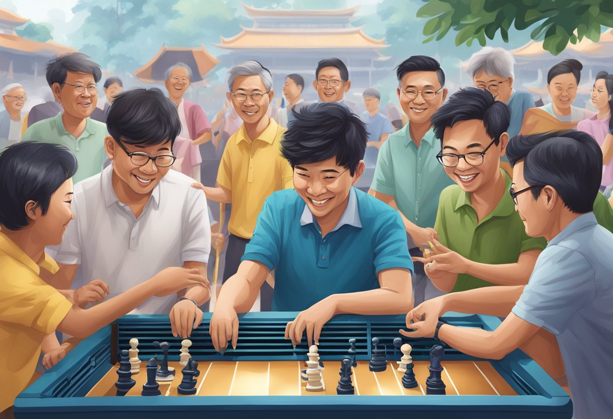 People playing Toto in Singapore