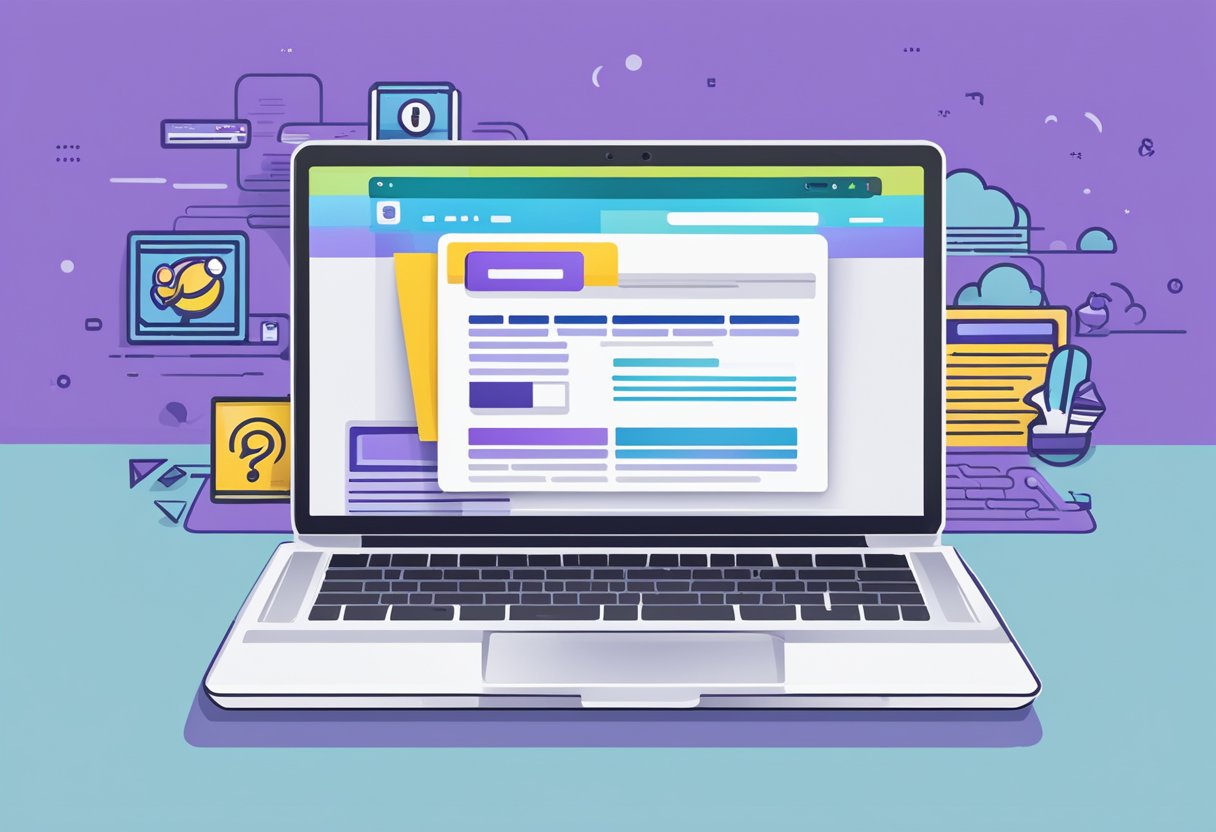 A laptop with a Yahoo Singapore homepage open, surrounded by privacy symbols and a seamless user interface