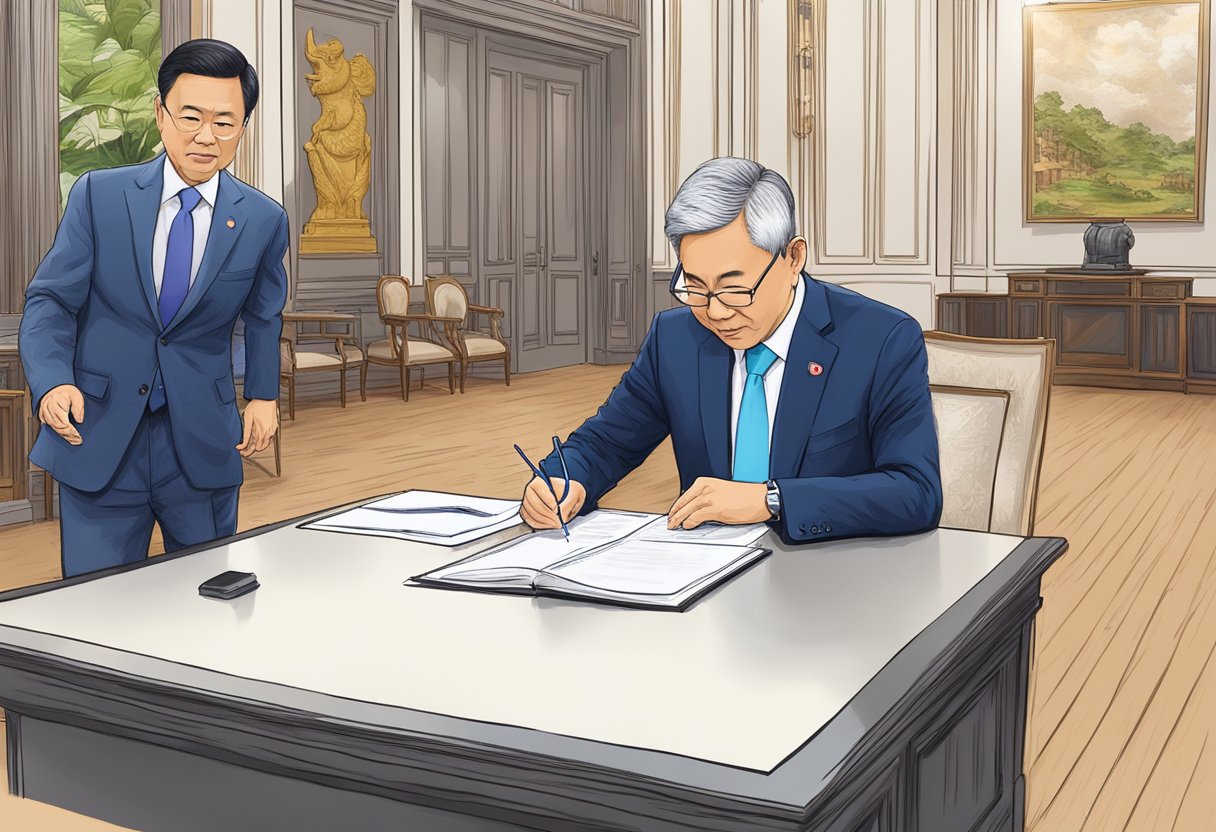 The Singapore Prime Minister signs new governance policies