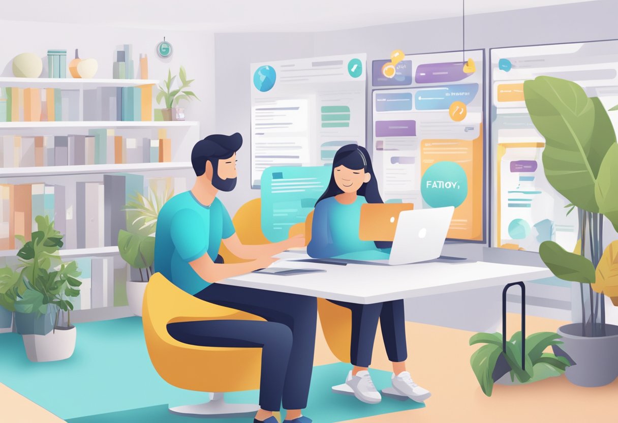 Customers browsing through FAQs on Atomy Singapore's website