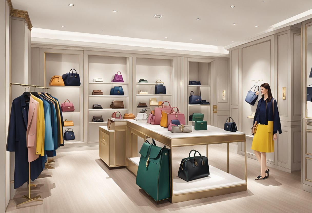 Discover Longchamp's boutique in Singapore, showcasing their stylish bags and accessories in a modern and elegant setting