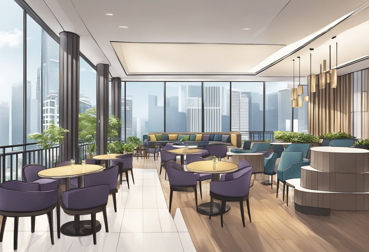 The Grand Mercure Singapore Roxy stands tall, its modern architecture and vibrant surroundings creating a dynamic and inviting atmosphere