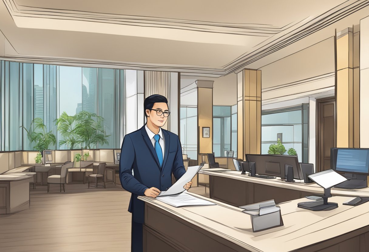 The hotel boss in Singapore answers frequently asked questions at the front desk