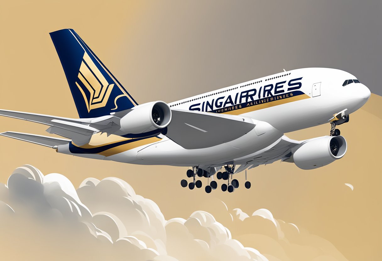 A Singapore Airlines logo displayed above a list of career opportunities with the company