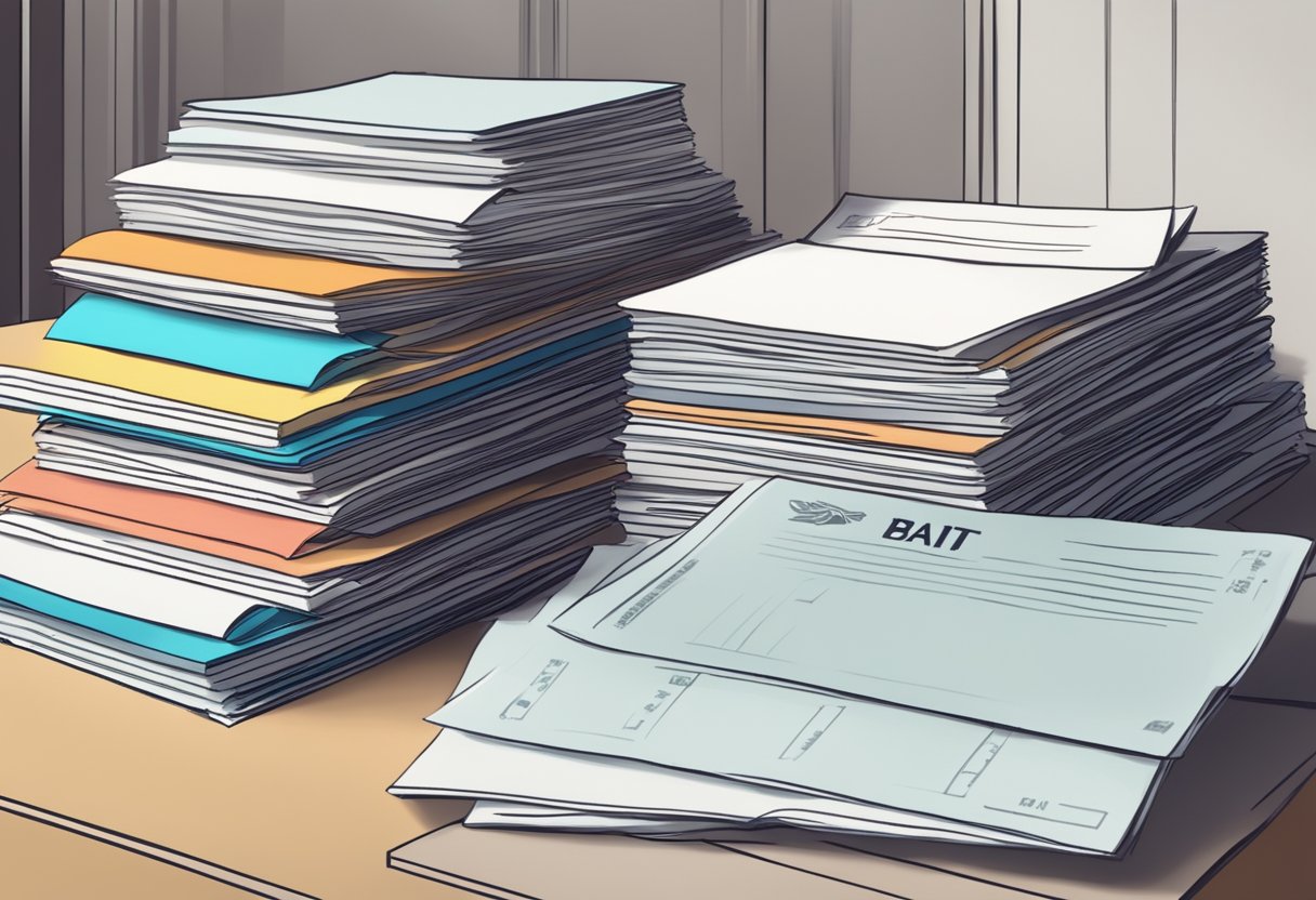 A stack of FAQ papers with "Singapore to Thai Baht" at the top