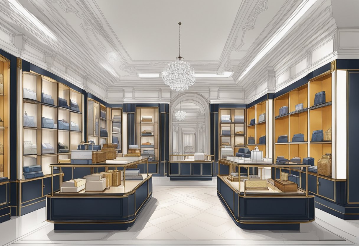 Luxury Goyard store with elegant displays and exclusive services