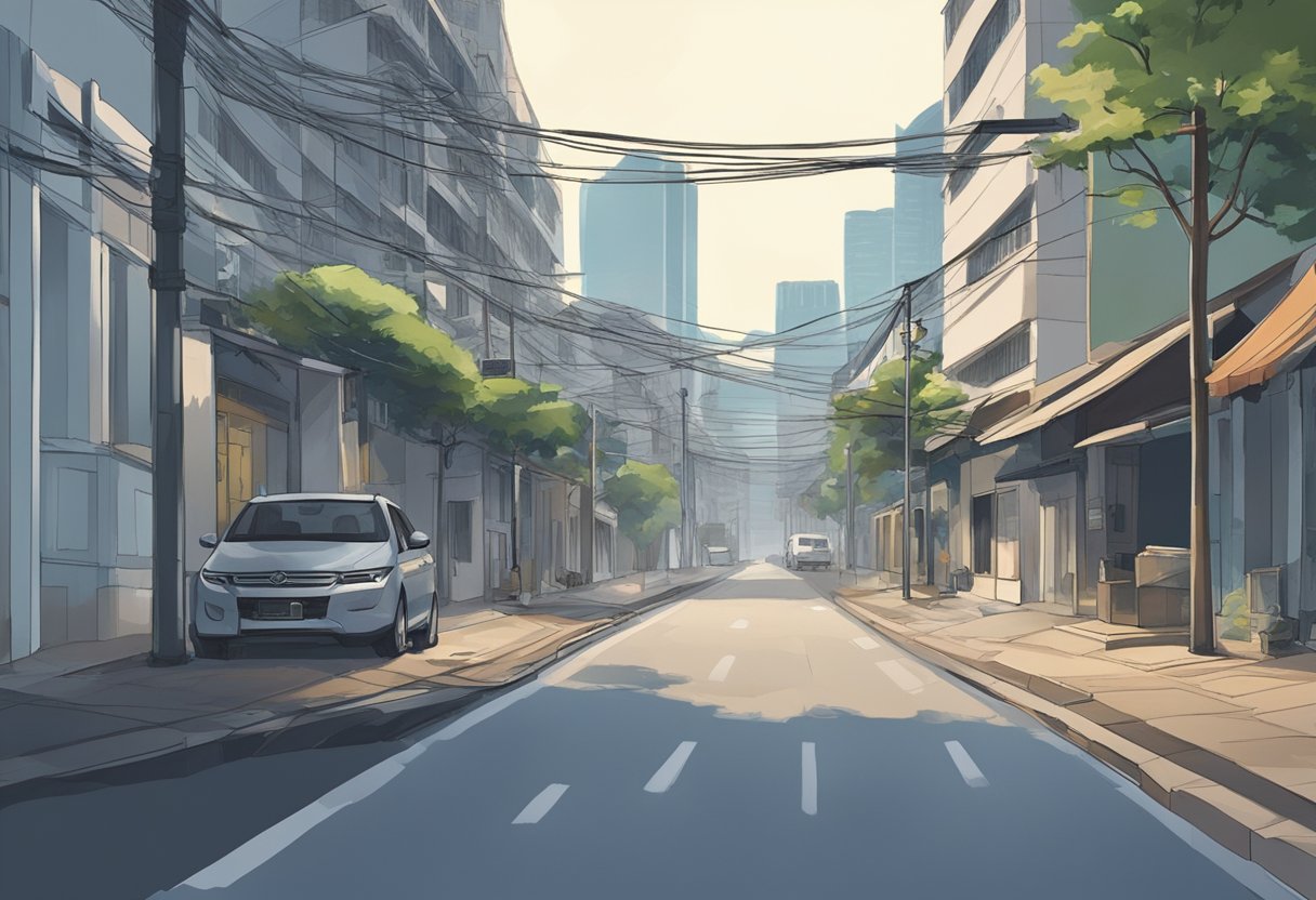 Empty streets, deserted buildings, and a sense of unease in the air as the outbreak spreads in Singapore
