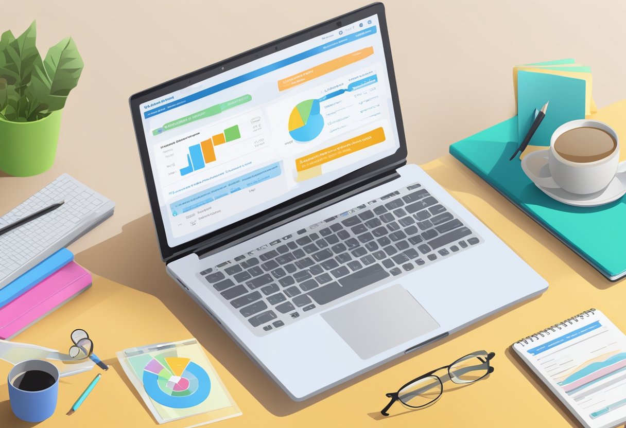 A laptop open to a webpage titled "Frequently Asked Questions bmi calculator singapore" with a list of questions and answers displayed