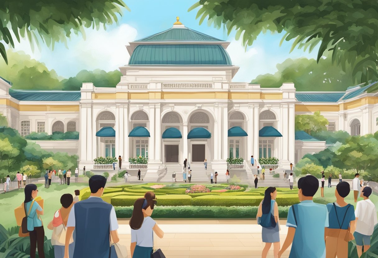 The Istana Singapore open house bustles with visitors exploring the grand architecture and lush gardens