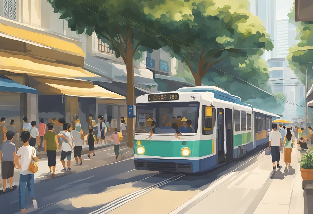 The sun beats down on the bustling streets of Singapore as the temperature hovers around 32 degrees Celsius. The air is thick and humid, with people seeking shade and relief from the sweltering heat