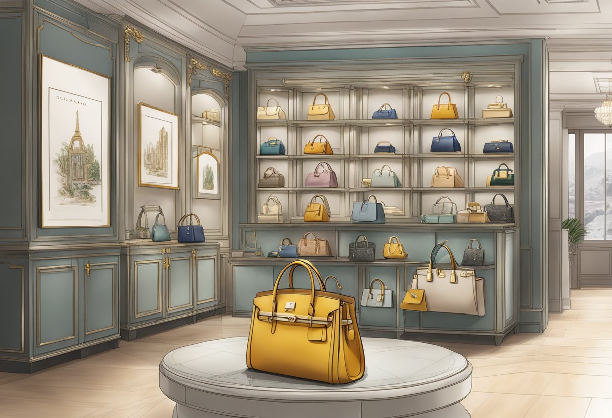 A display of elegant handbags and meticulous craftsmanship at Polene Singapore