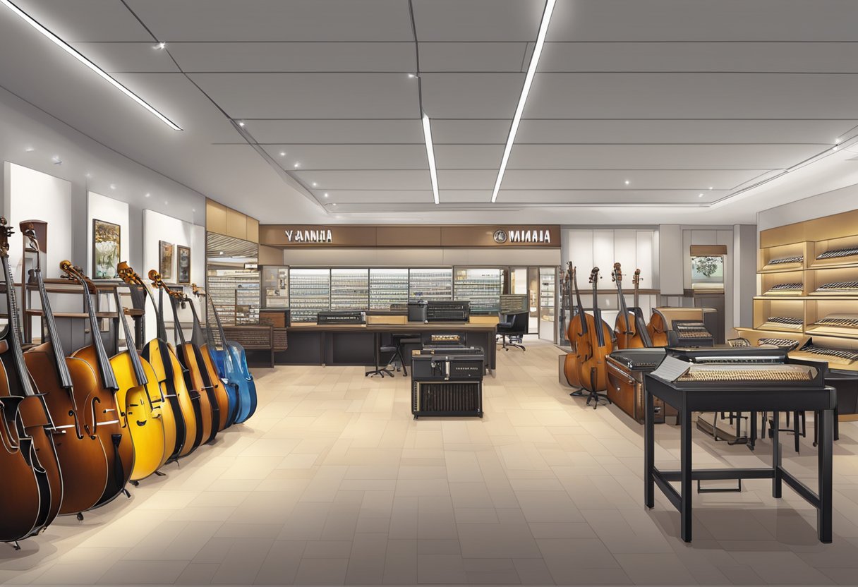 The Yamaha Musical Instruments store in Singapore