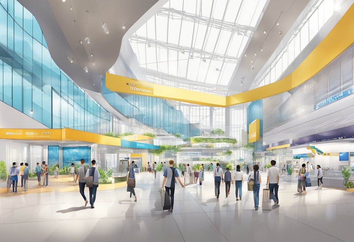 Singapore Expo Hall 2 & 3 feature spacious exhibition areas with modern facilities and services