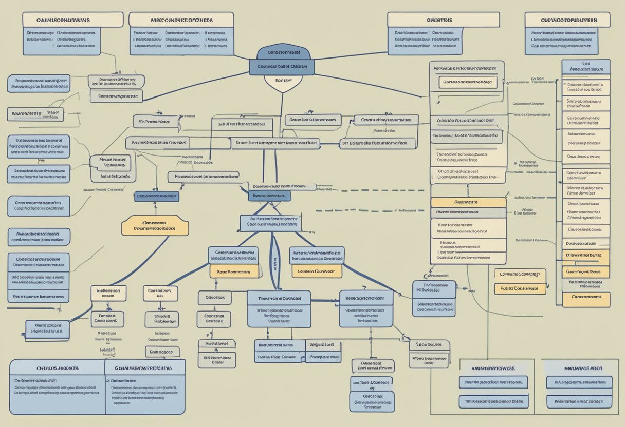 The Singapore Armed Forces' organisational structure is depicted with various branches interconnected and coordinated for efficient operations