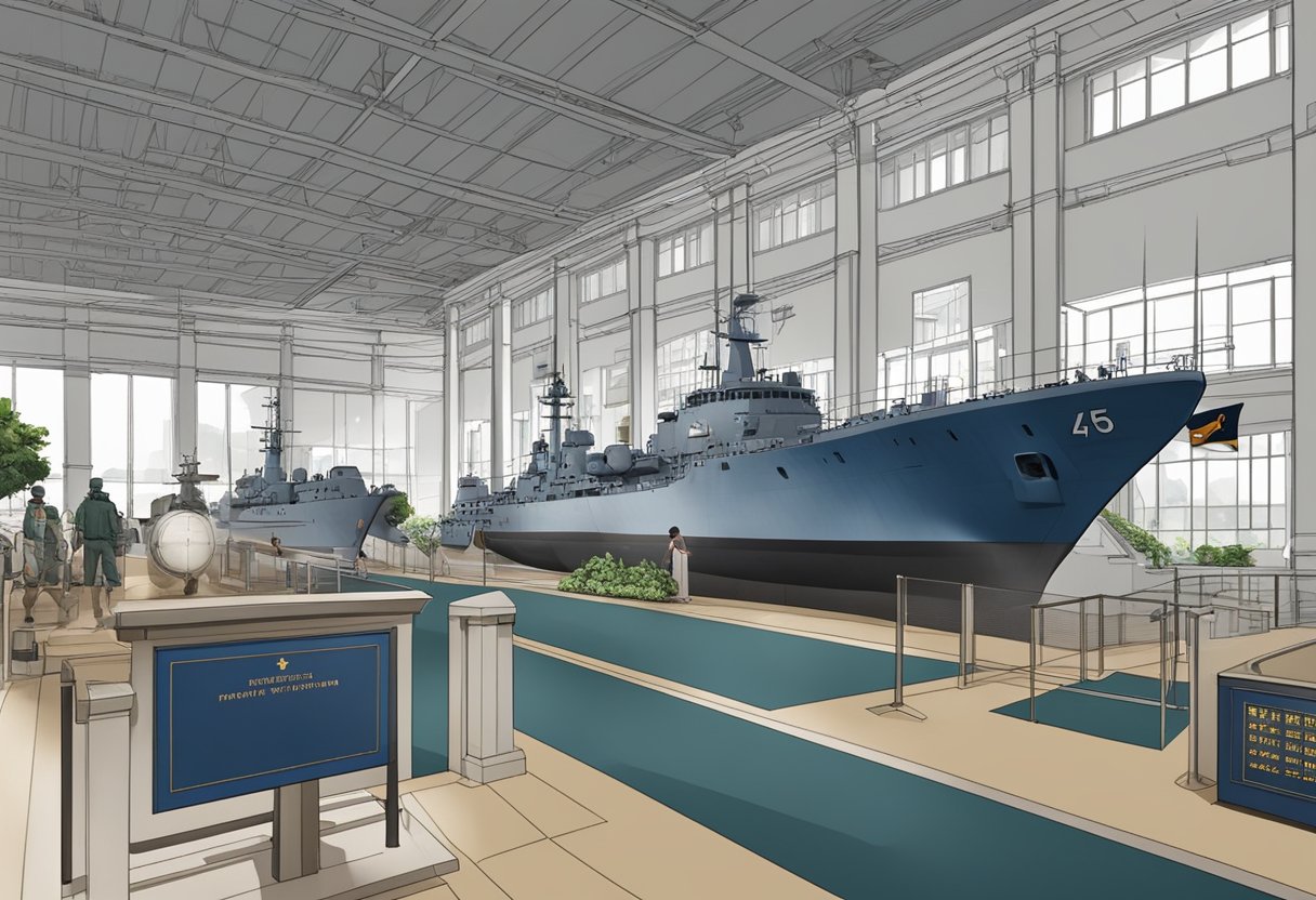 The Republic of Singapore Navy Museum showcases historical naval artifacts and interactive exhibits in a modern and spacious setting