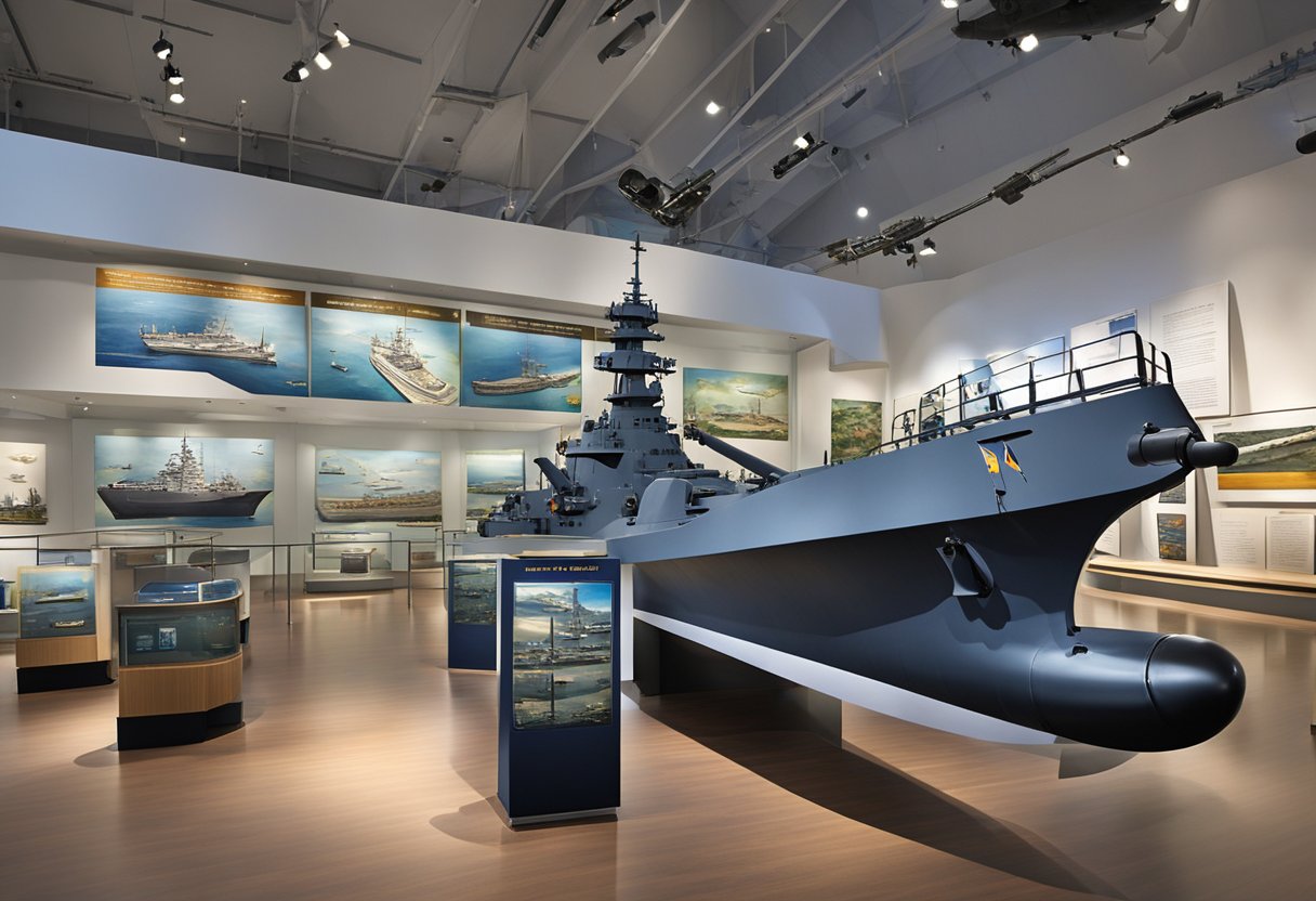 The Singapore Navy Museum showcases various artifacts and exhibits. Displays include naval history, ships, and equipment. Visitors can explore interactive exhibits and learn about the navy's role and operations