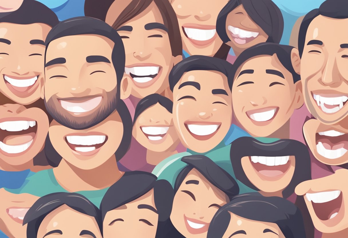A bright smile emerges from a selection of teeth whitening options in a Singaporean dental office