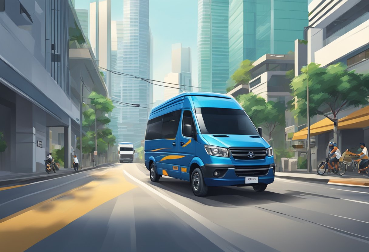 A ninja van speeds through the streets of Singapore, delivering services and technologies with stealth and precision